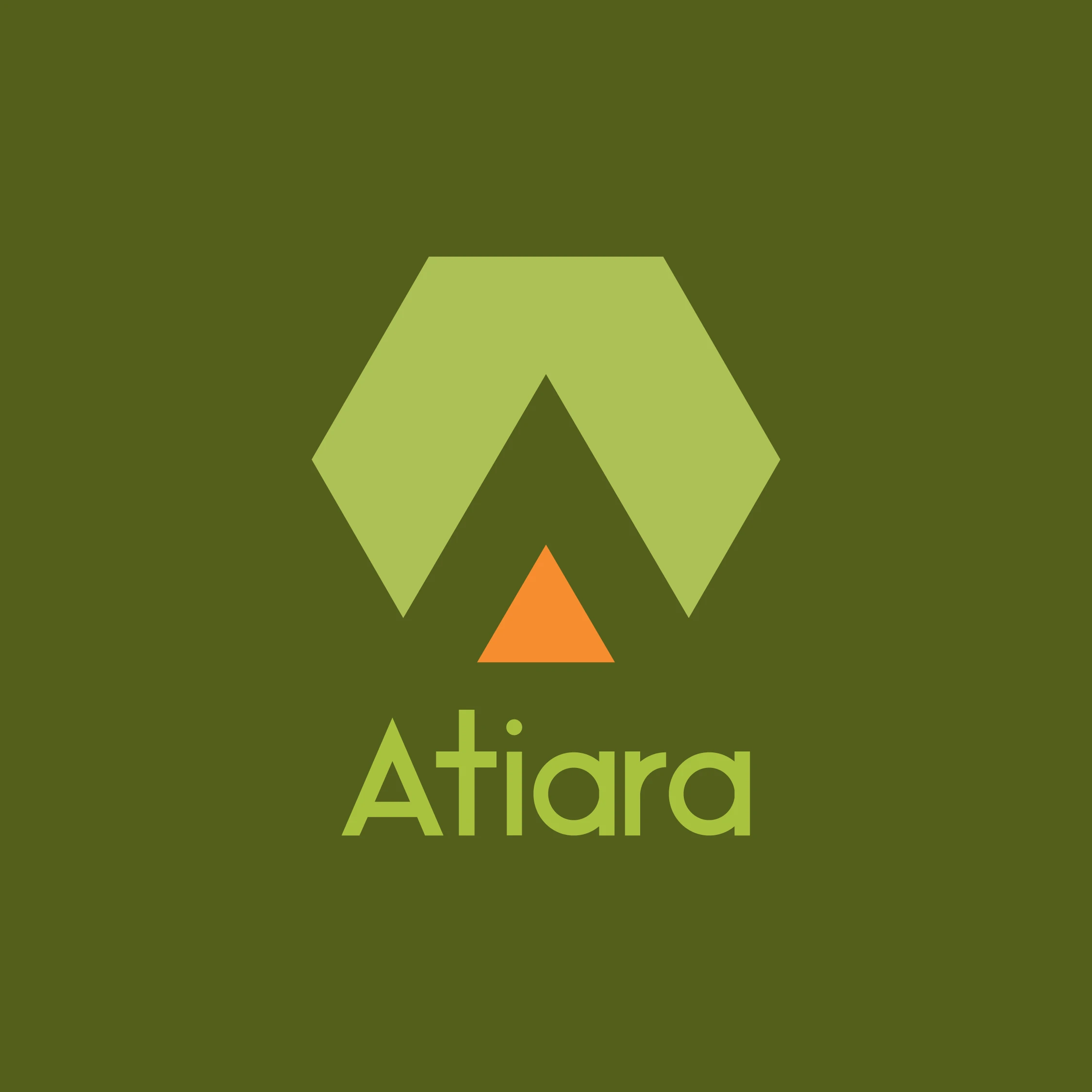 Logo Atiara : trois hexagones formant la lettre A, dans le même langage visuel qu'Astera