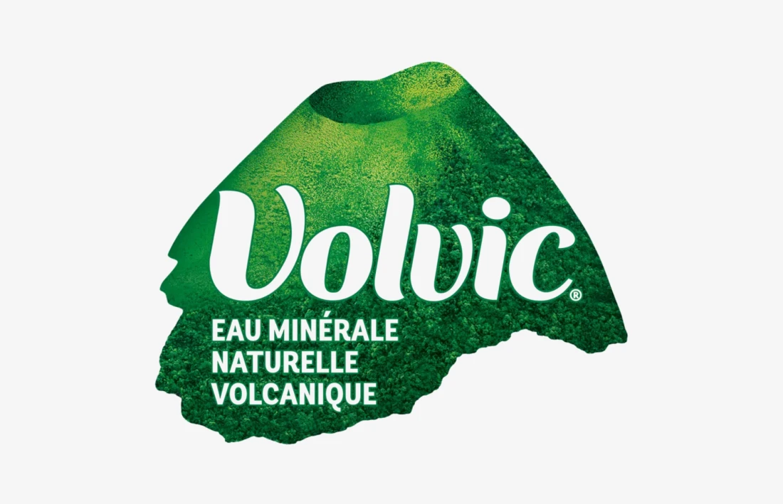 Logo Volvic avec le volcan